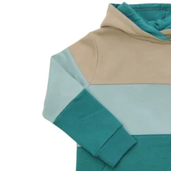 Sweat-Pullover "Blockstreifen" smaragd-light ocean 104