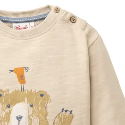 Sweat Pullover "Bär" dunkelsand 62/68