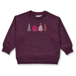 Sweat-Pullover "Bäume" plum 116