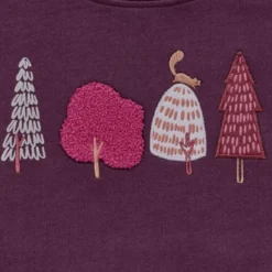Sweat-Pullover "Bäume" plum 116