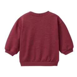 Sweat-Pullover "Katze" bordeaux 62/68