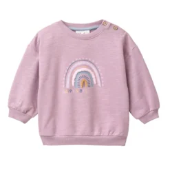 Sweat-Pullover "Regenbogen" dunkelmalve 62/68