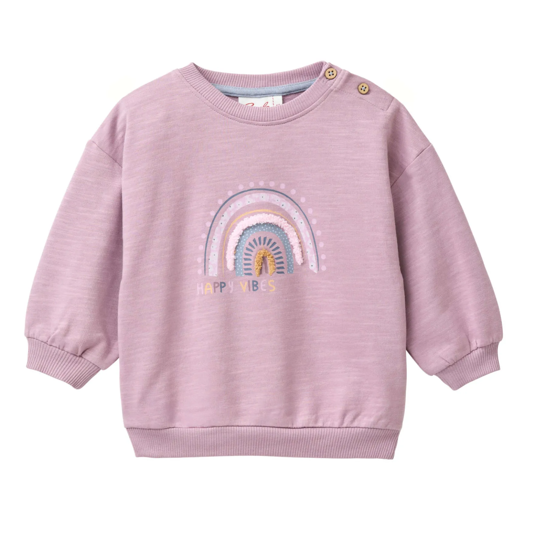Sweat-Pullover "Regenbogen" dunkelmalve 62/68