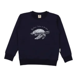 Sweat-Pullover "Schildkröte" dunkelblau 116