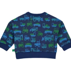 Sweatpullover "Traktoren" blau 86
