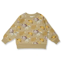 Sweat-Pullover "Wald" hellbraun 98