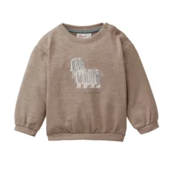 Sweat-Pullover "Zottelhund" tabak 98/104