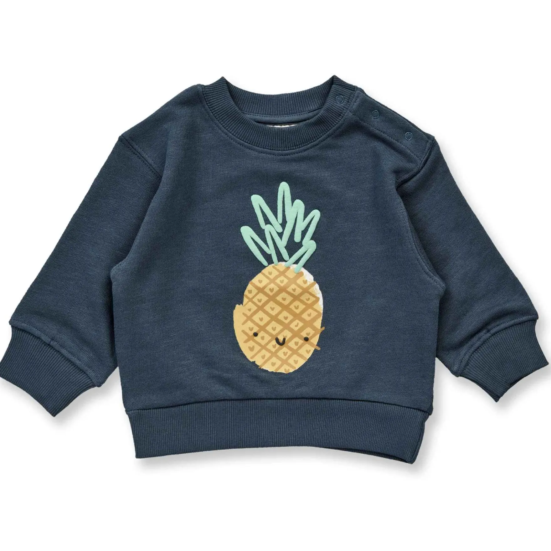 Sweatshirt "Ananas" dunkelpetrol 86