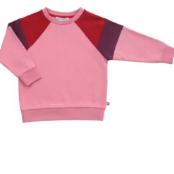 Sweatshirt "Colourblock" candy pink-burnt red 110/116