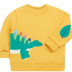 Sweatshirt "Dinosaurier" gelb 92
