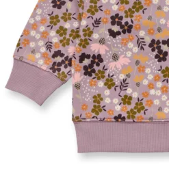 Sweatshirt "Flowers" mauve 80