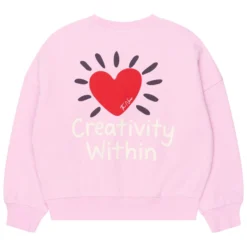 Sweatshirt "Herz" rosa 110/116