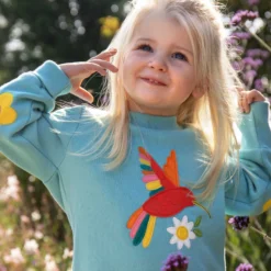 Sweatshirt "Kolibri" hellblau 110