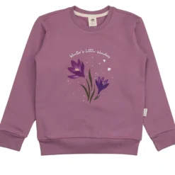 Sweatshirt "Krokusse" mauve 116