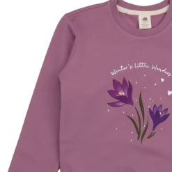 Sweatshirt "Krokusse" mauve 116