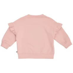 Sweatshirt mit Blumenstickerei und Rüschen baby blush 80