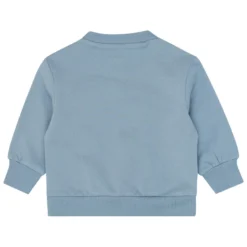 Sweatshirt mit Schulterknöpfen "Ente" rauchblau 80