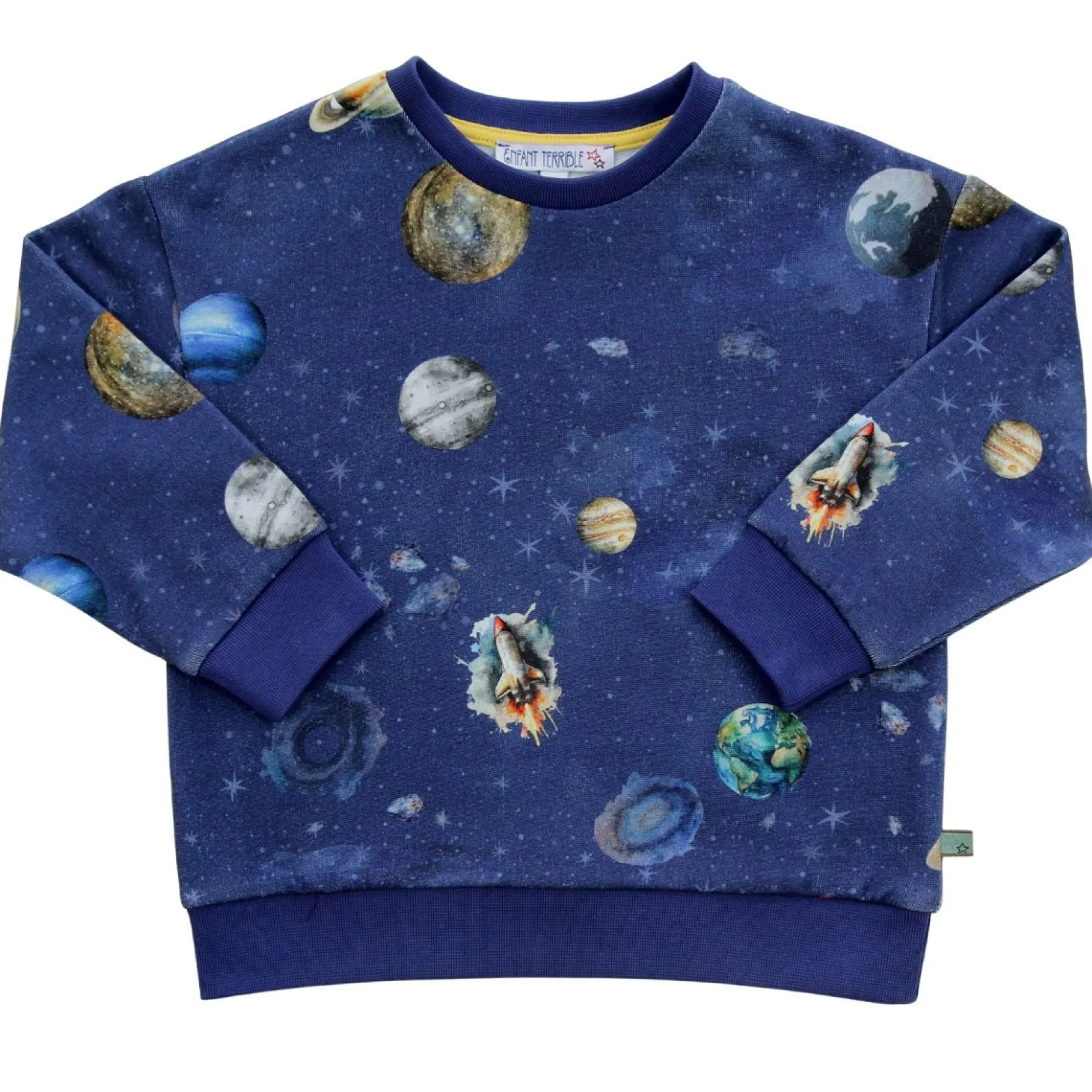 Sweatshirt "Planeten" midnight-greymelange 98/104