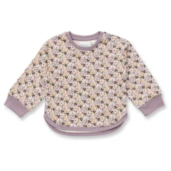 Sweatshirt "Streublumen" mauve-creme 62/68