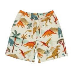 Sweat-Shorts "Dinosaurier-Welt" natur-bunt 98