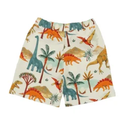 Sweat-Shorts "Dinosaurier-Welt" natur-bunt 98