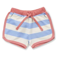 Sweat-Shorts lavendelblau-peach 74