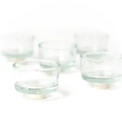 Teelichthalter aus Glas VE 5 Stk.