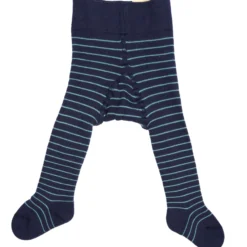 Thermo-Strumpfhose Frottee blau-petrol 68/74