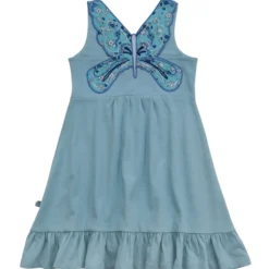 Trägerkleid "Schmetterling" hellblau 98