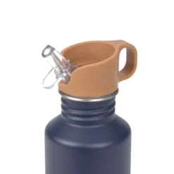 Trinkflasche Edelstahl "Smilie" dunkelblau
