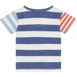 T-Shirt blau-weiß gestreift 68