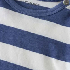 T-Shirt blau-weiß gestreift 68