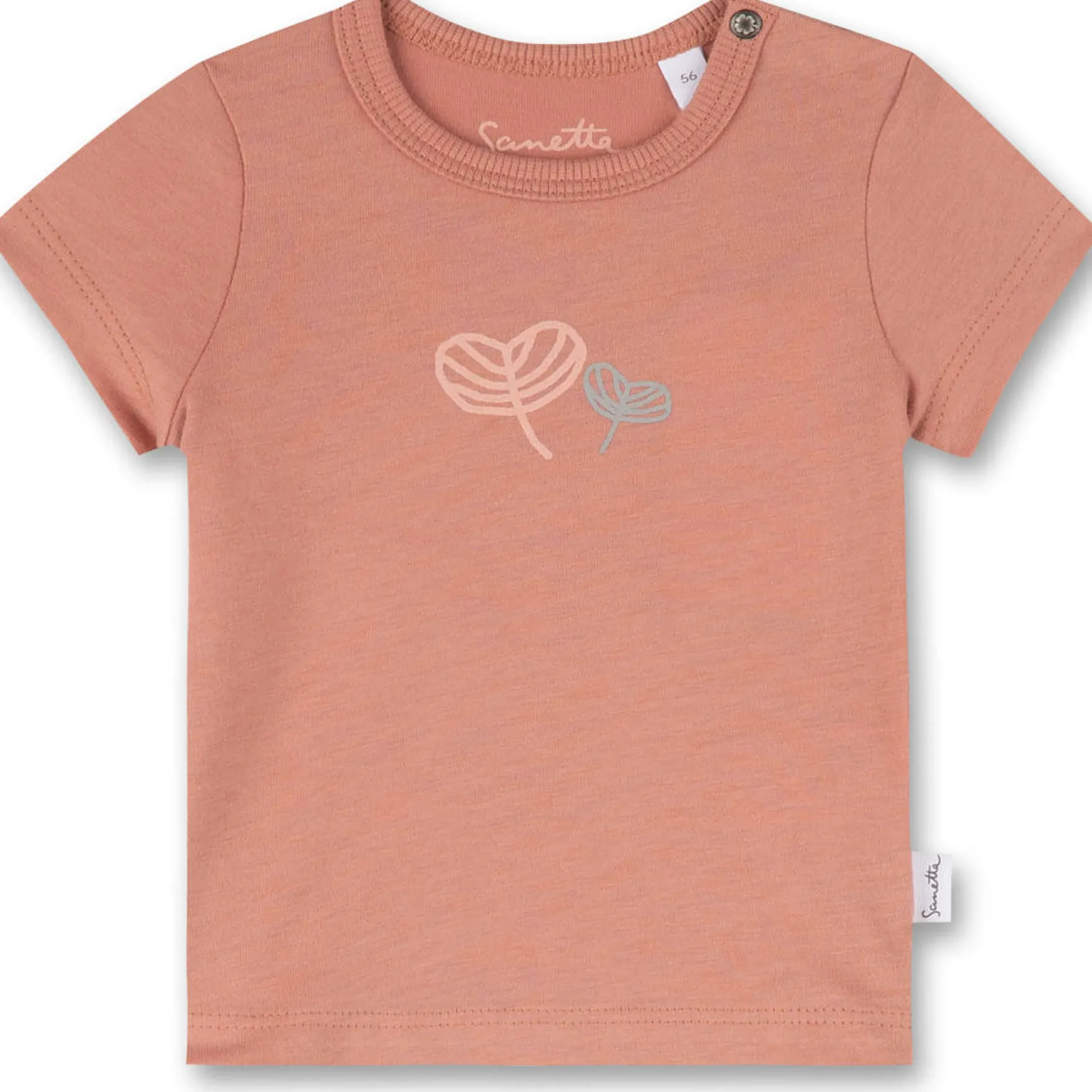 T-Shirt "Blätter" apricot 80