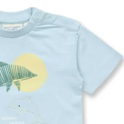 T-Shirt "Delfin" hellblau 62/68