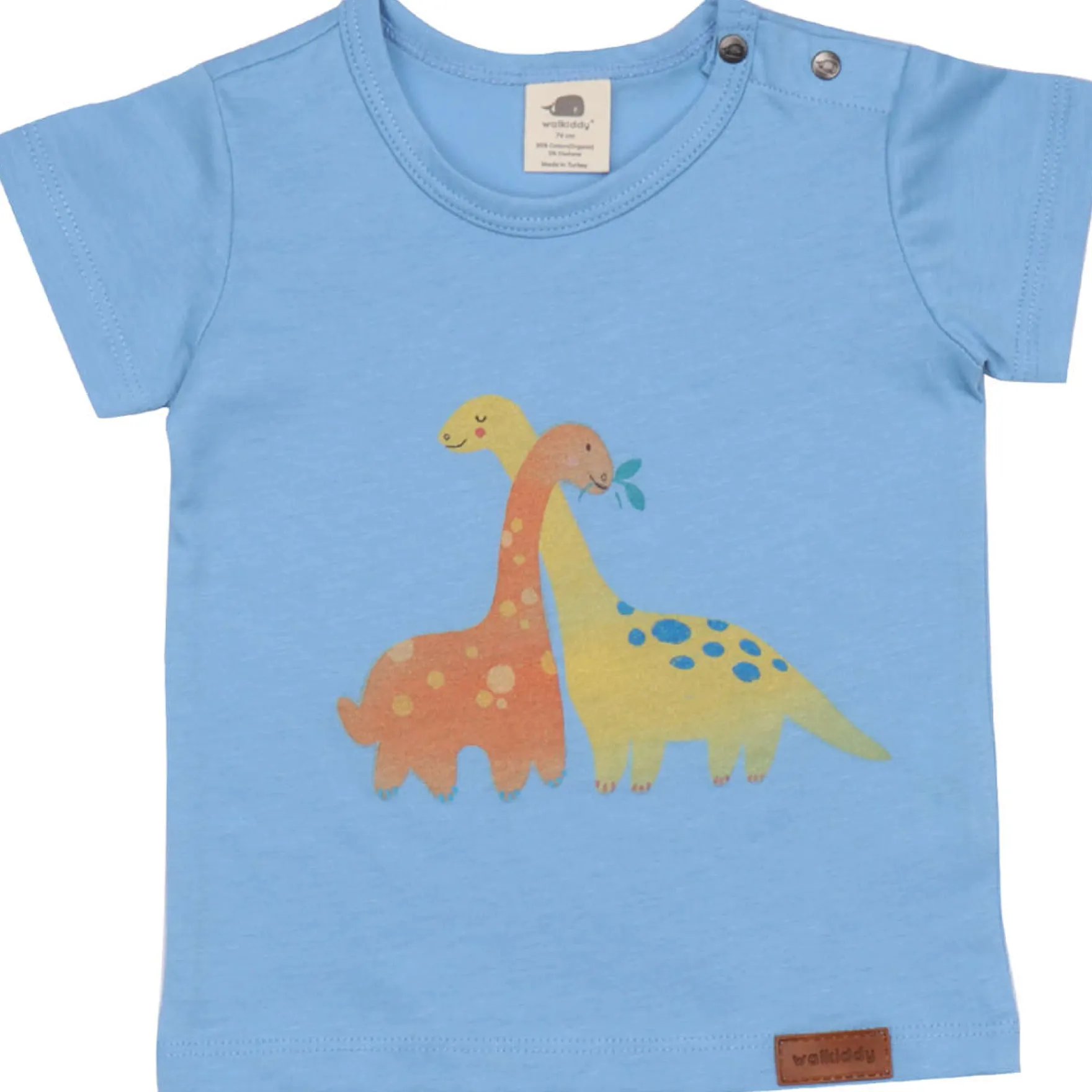 T-Shirt "Dinosaurier" hellblau 74