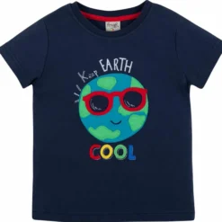 T-Shirt dunkelblau "Earth" 68/74/80