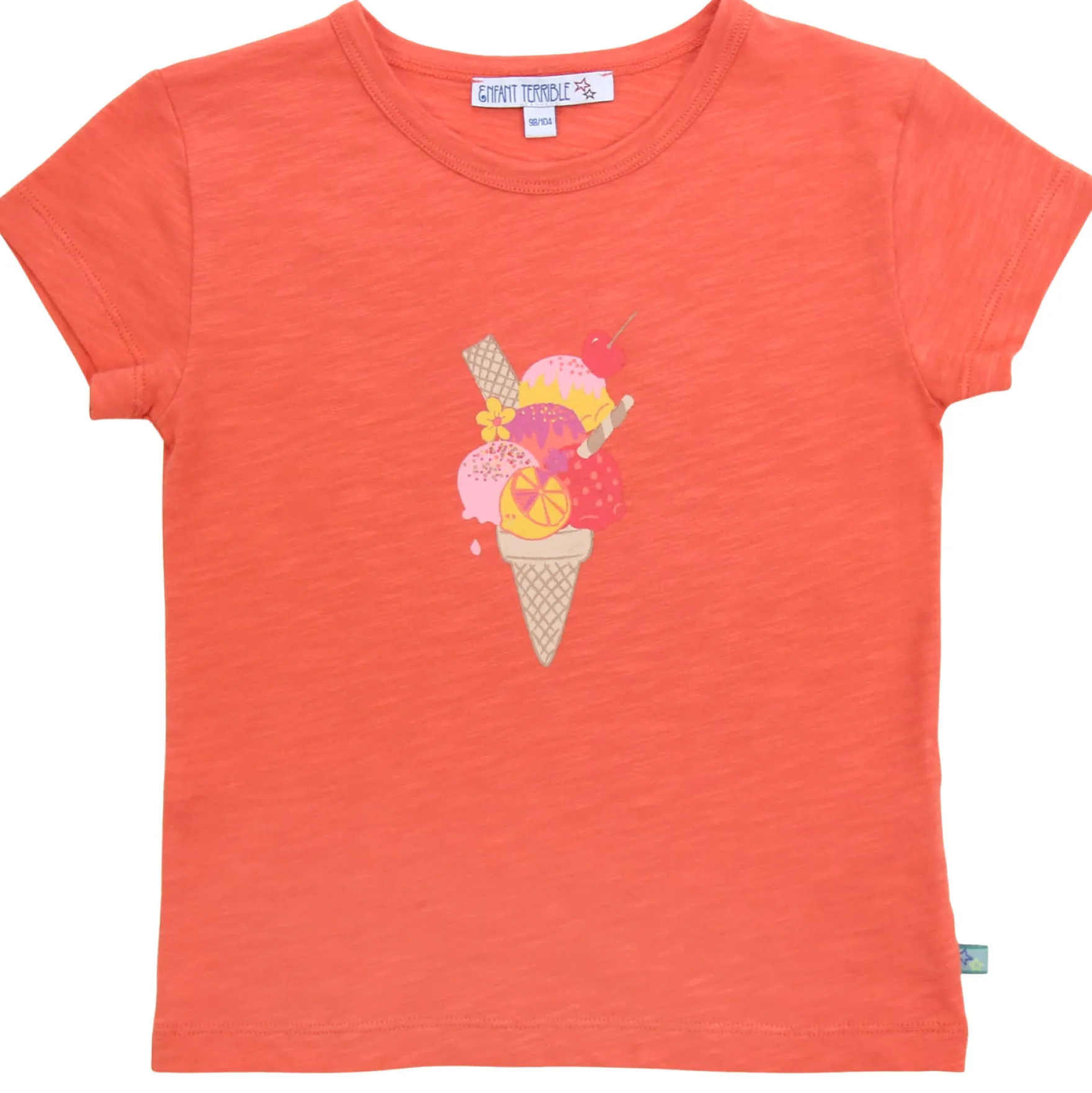 T-Shirt "Eis" madarin 110/116