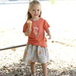 T-Shirt "Eis" madarin 110/116
