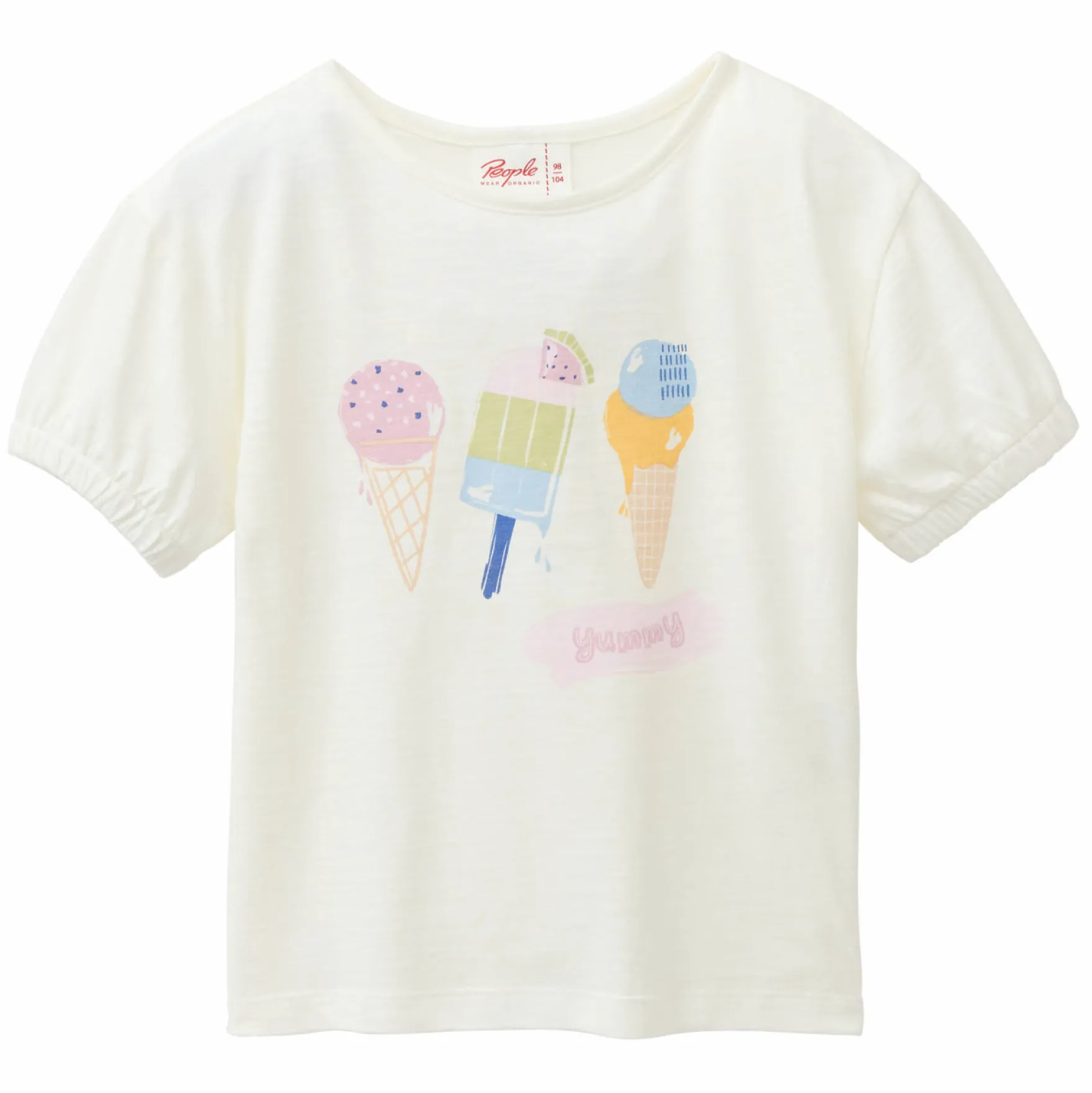 T-Shirt "Eis" weiß122/128