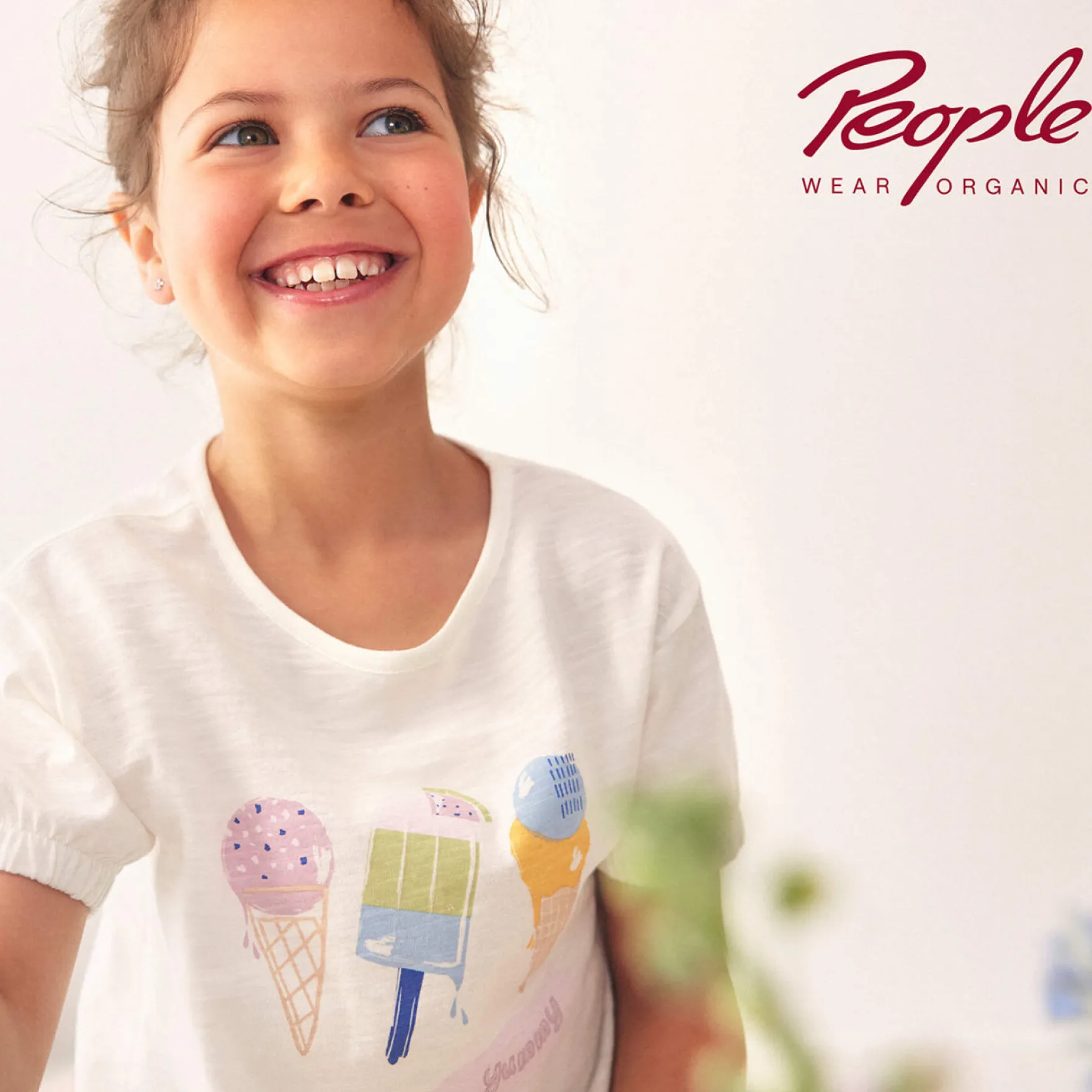 T-Shirt "Eis" weiß122/128