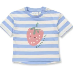 T-Shirt "Erdbeere" lavendelblau 86
