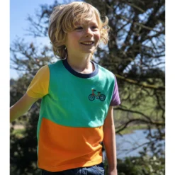 T-Shirt "Fahrrad" colourblock110