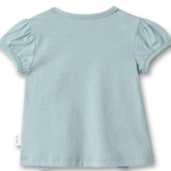 T-Shirt gerüscht hellblau 68