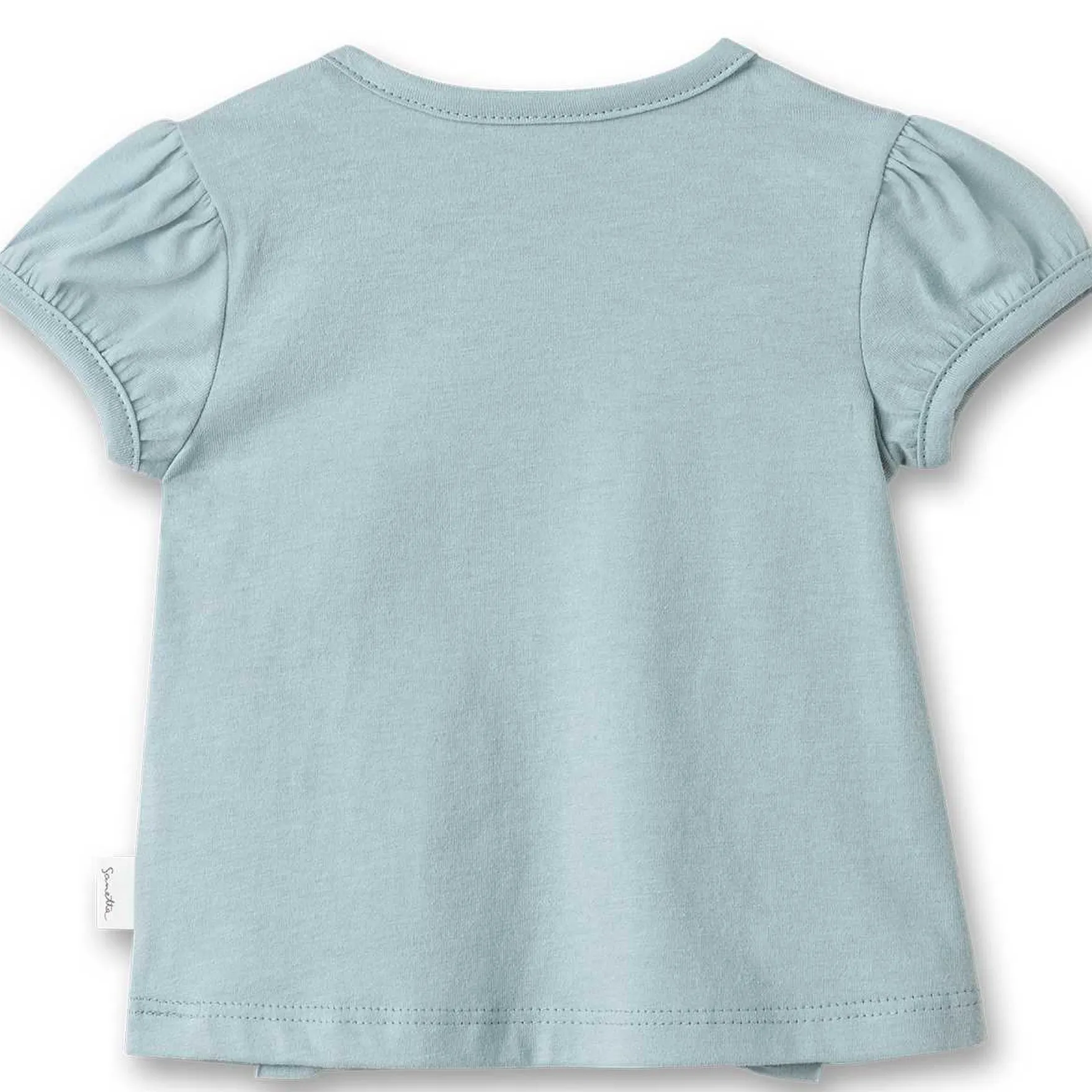 T-Shirt gerüscht hellblau 68