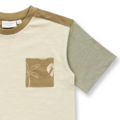 T-Shirt hellbeige-seagrass 110