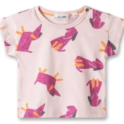 T-Shirt "Hunde" rosa 74