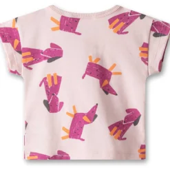 T-Shirt "Hunde" rosa 74