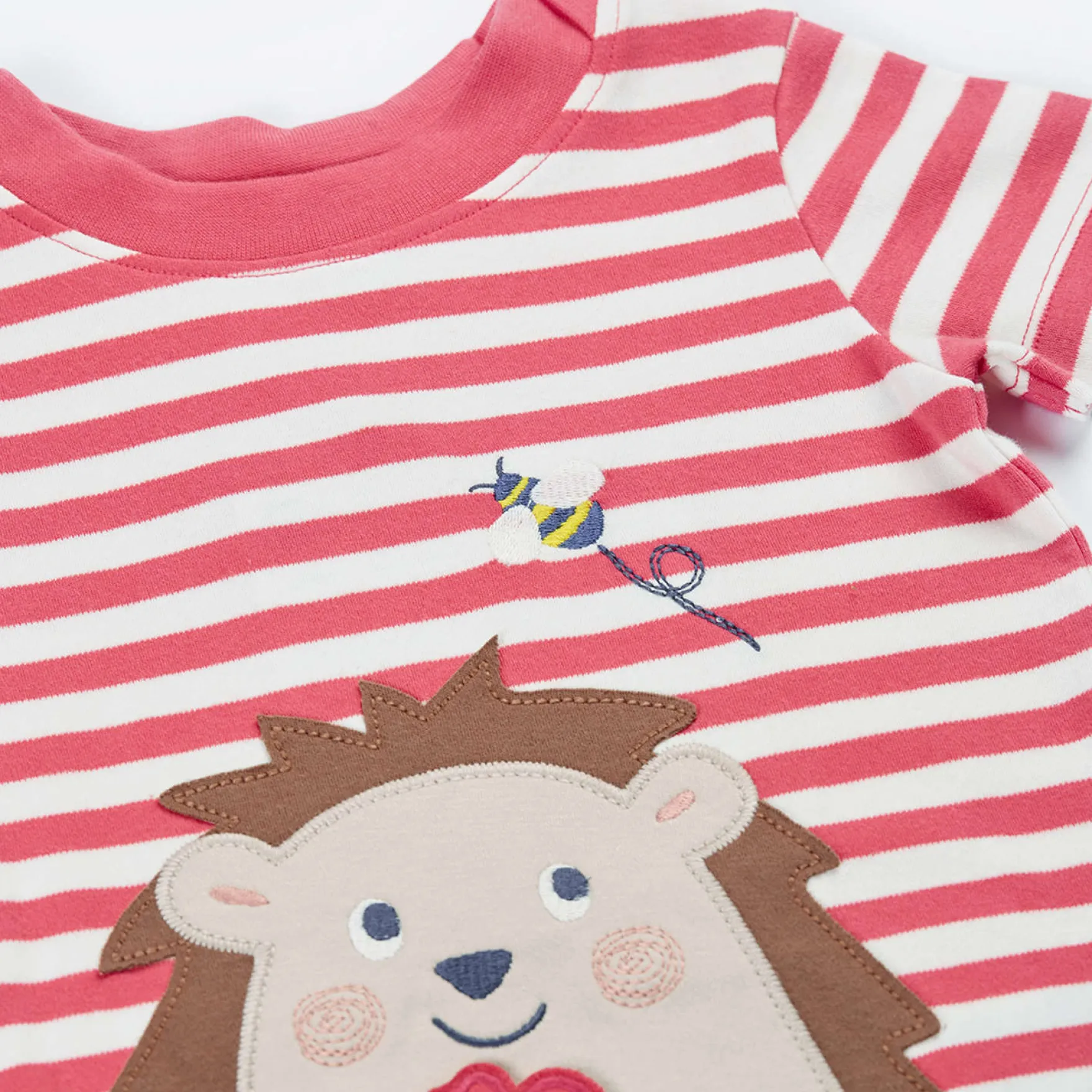 T-Shirt "Igel" rhabarberrot 80