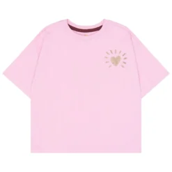 T-Shirt mit Glitzerapplikation rosa 98/104