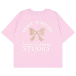 T-Shirt mit Glitzerapplikation rosa 98/104